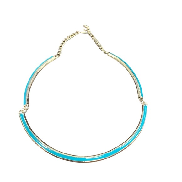 Avon “Touch of Blue” reversible  Necklace Silvertone 17-19” NIB 1989 - Picture 1 of 5